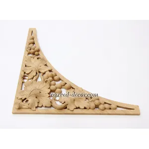N-261 architectural grapes wood onlay applique classical style