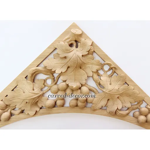 N-261 corner grapes wood onlay applique classical style