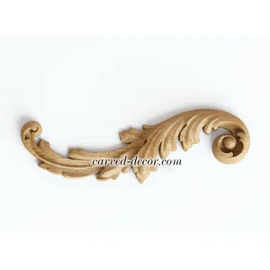 small corner artistic leaf wood applique victorian style