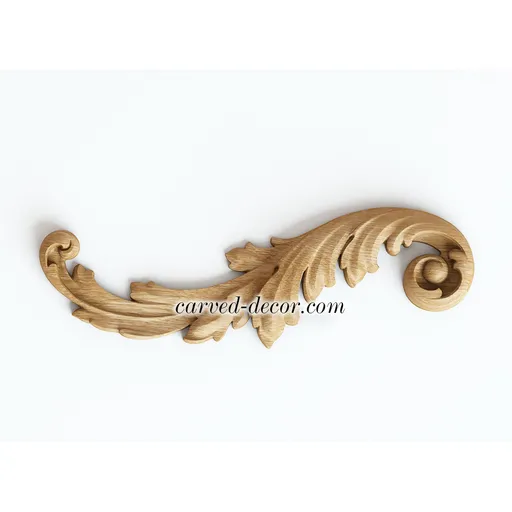 small corner artistic leaf wood applique victorian style
