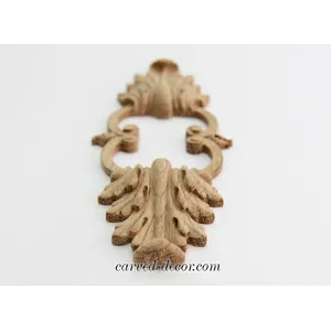 wood horizontal architectural acanthus applique baroque style