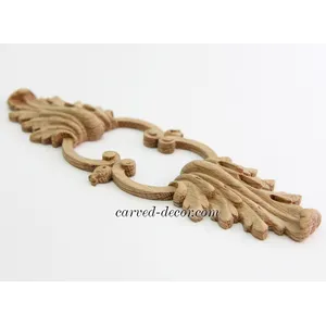 oak architectural acanthus carving applique baroque style