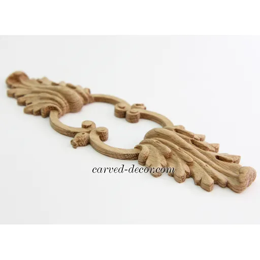 oak architectural acanthus carving applique baroque style