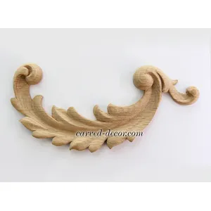 corner architectural scroll wood onlay applique 