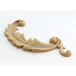 corner architectural scroll oak onlay applique classical style