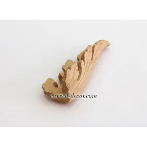 N-169.1 wood hand carved acanthus wood applique classical style