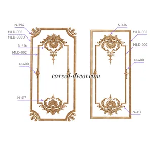 oak onlay for moulding Victorian nature wood