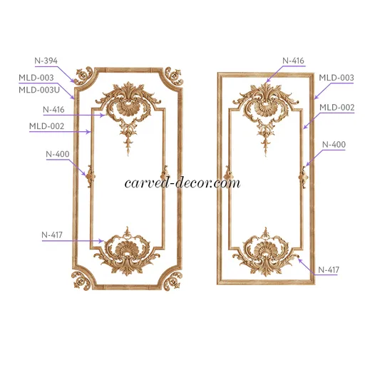 oak onlay for moulding Victorian nature wood