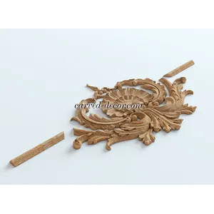 Carved beech onlay for moulding oak