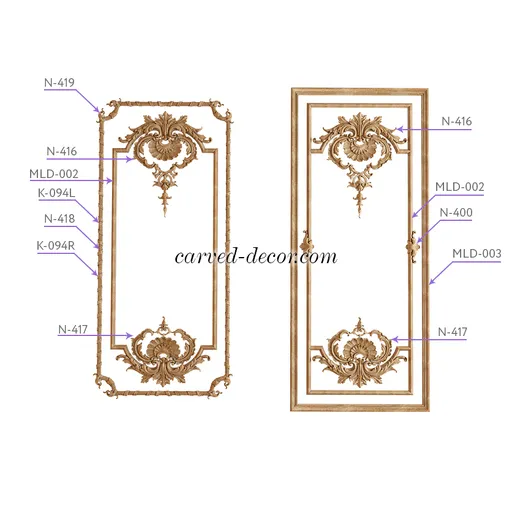 onlay for moulding Victorian style