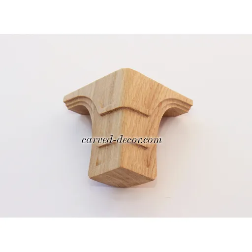 MN-054 Furniture feet bracket carved from oak
