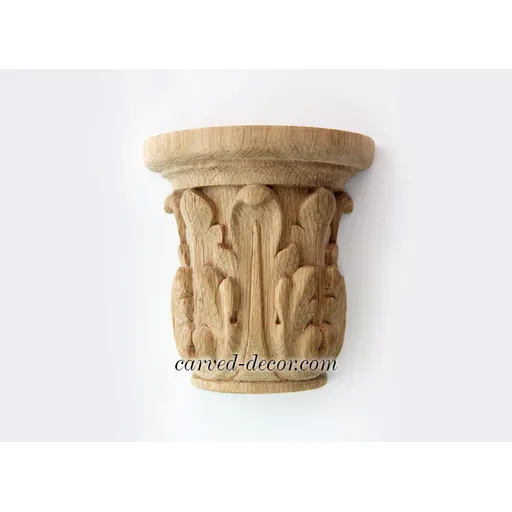 Hadcrafted acanthus capital