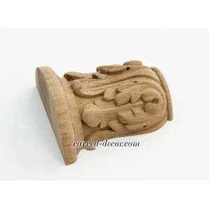 Decorative vintage capital from beech