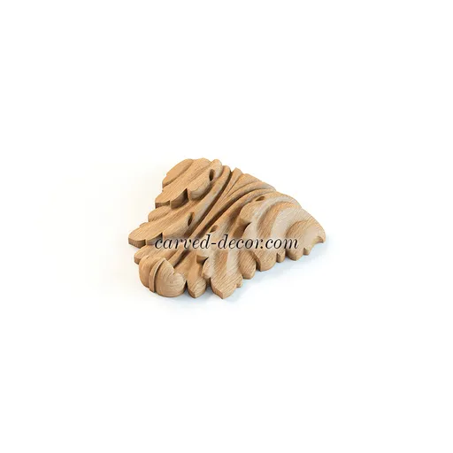 Small beech acanthus leaf applique for furniture