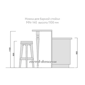 Classic large square tapered table legs with spade foot - 2