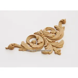 N-009 Small Symmetrical Wood Corner Applique