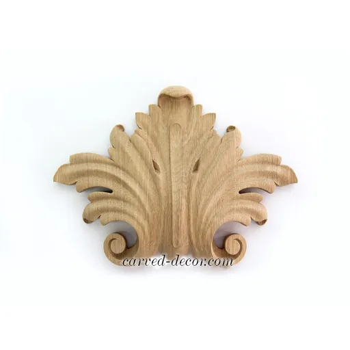 wood classic onlays with acanthus leaf