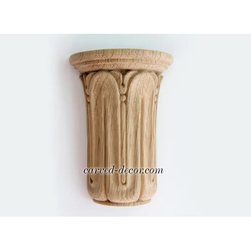 Empire-style handcrafted oak capitals