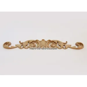  horizontal carved floral acanthus scrolls carving applique victorian style