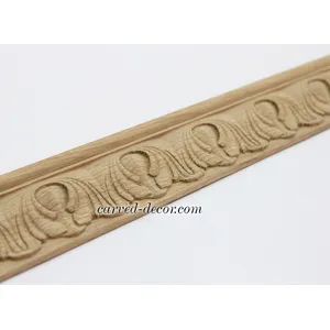 Oak ornamental mouldings for doors with leaves