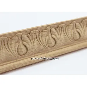 Oak ornamental wood mouldings for doors classic style