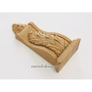 wooden widedecorative flower corbel baroque style