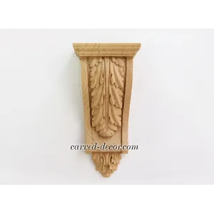 wooden widedecorative flower corbel baroque style