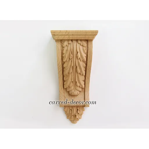 wooden widedecorative flower corbel baroque style
