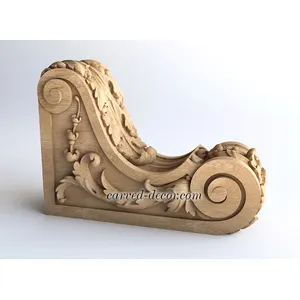 Wooden medium hand carvedbracket baroque style