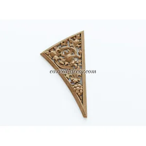 extra large corner ornamental leaf wood carving applique baroque style