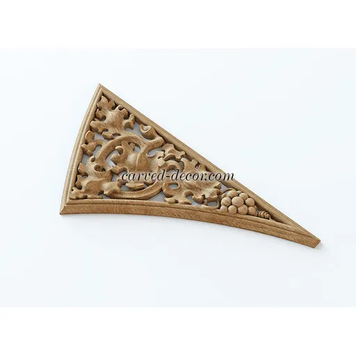 extra large corner ornamental leaf wood carving applique baroque style