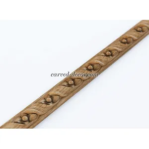 K-077 Wood beaded moulding trim Art Deco style