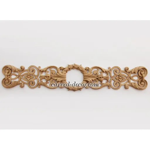 N-127 oak extra large horizontal decorative wreath victorian style