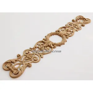 N-127 beech extra large wreath carving applique victorian style