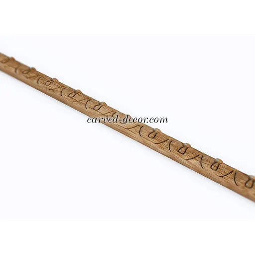 Hardwood custom lamb's tongue moulding from oak