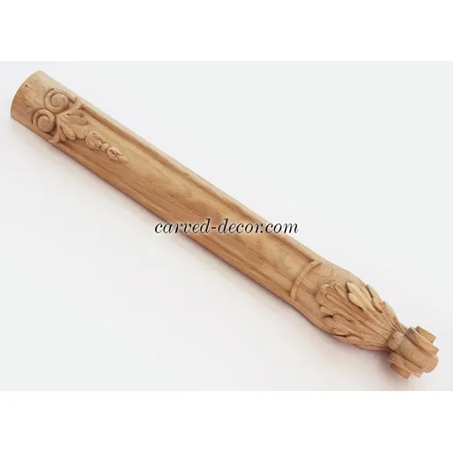 MN-065 Baroque end table legs with acanthus leaf and whorl foot