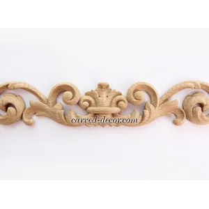 N-214 carved scroll wood applique victorian style