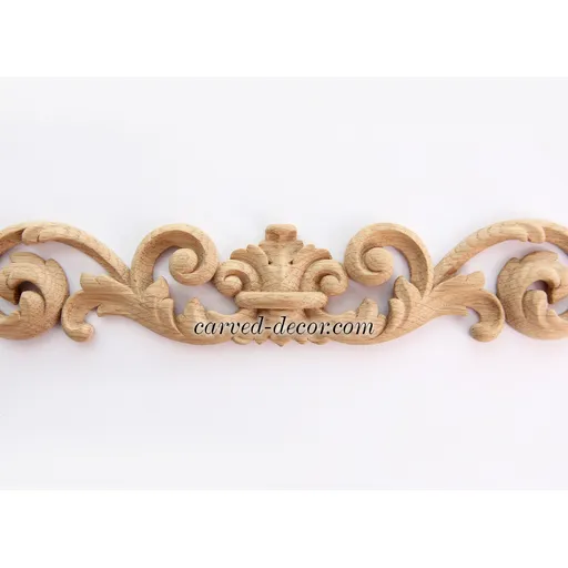 N-214 carved scroll wood applique victorian style