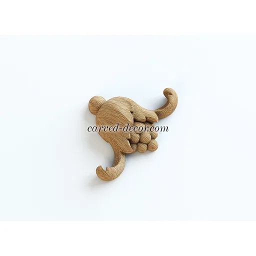 small carved bell wood applique victorian style