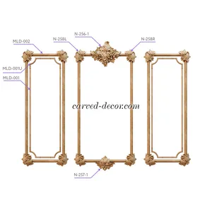 Hardwood Grape center onlay for moulding 