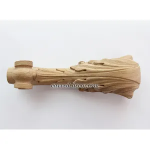 MN-019 Queen Anne furniture legs with acanthus leaf - 1