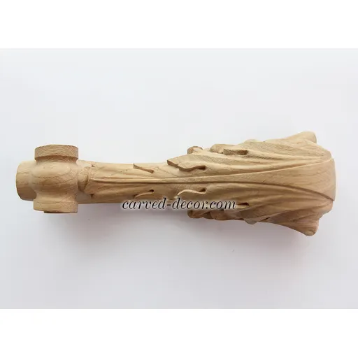 MN-019 Queen Anne furniture legs with acanthus leaf - 1