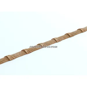 Unique decorative reed and ribbon moulding right from oak