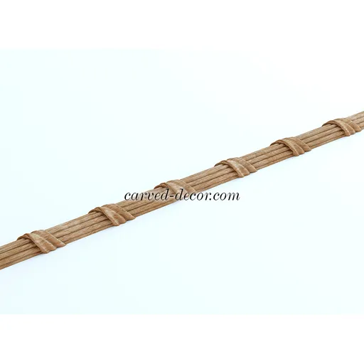 Unique decorative reed and ribbon moulding right from oak