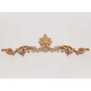 Classic Palmette Furniture Pediment from solid wood