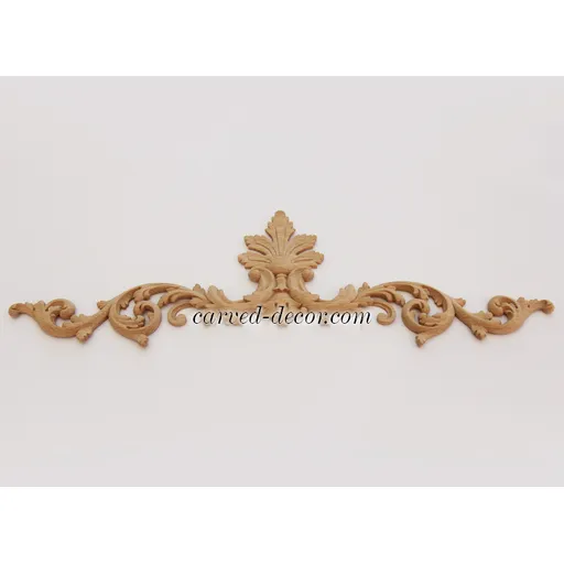 Classic Palmette Furniture Pediment from solid wood