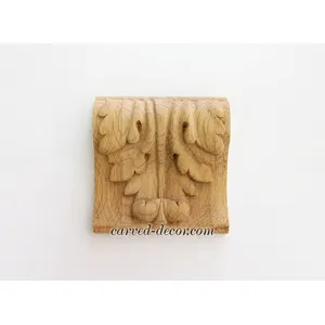 wooden small decorative flower corbel victorian style