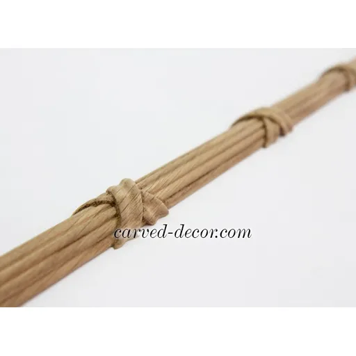Oak Reed and ribbon moulding for staircases