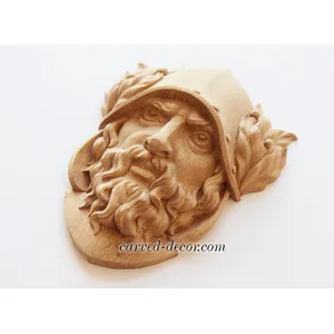 Wood greek warrior in a soldier helmet - 2