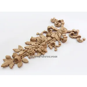 medium vertical decorative flower oak drop- 2